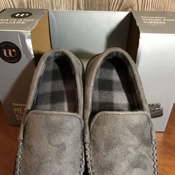 Wayland Square Slippers Deluxe Men's Memory Foam Size Small 6-7 Father's Day NEW - Picture 4 of 8